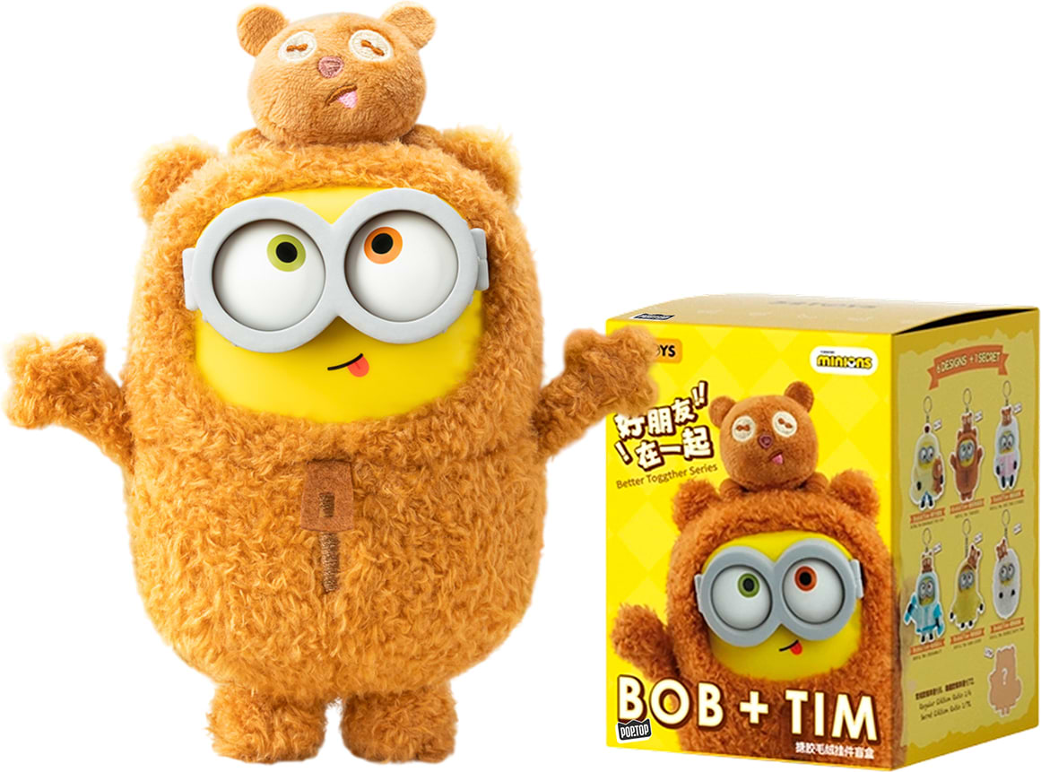 Коллекционная мягкая игрушка Pop Top 52Toys серии Bob & Tim – МИНЬОНЫ в ассортименте (25ZB301XHRTJ001)